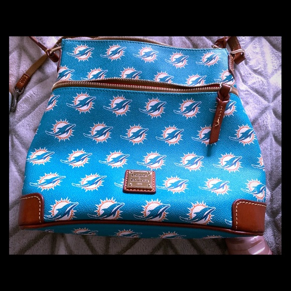 COPY - Miami Dolphins Dooney & Burke Crossbody Ha… - Picture 1 of 4